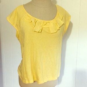 Yellow cotton tee